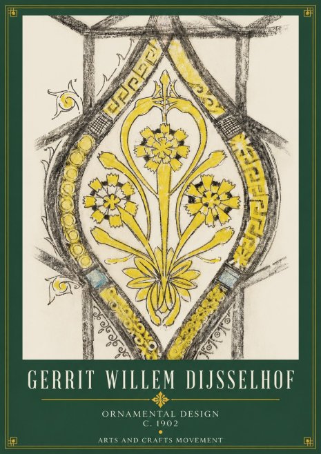 Gerrit Willem Dijsselhof Ornamental Design No3 - Poster