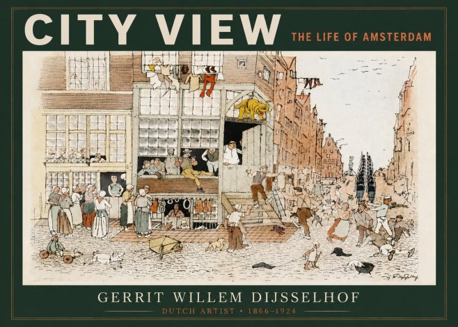 Gerrit Willem Dijsselhof Street Scene in Amsterdam No4 - Poster