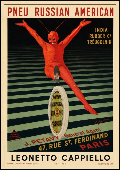 Leonetto Cappiello Pneu Russian American No3 - Poster