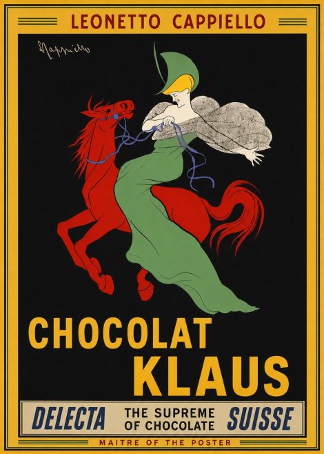 Leonetto Cappiello Chocolat Klaus No4 - Poster