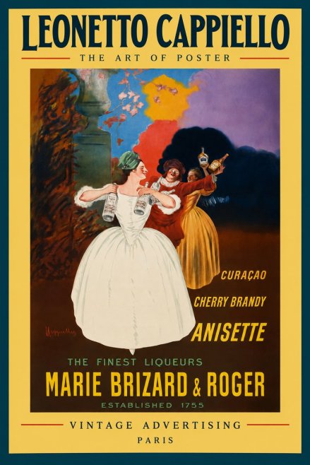 Leonetto Cappiello Marie Brizard & Roger - the Finest Liqueurs No3 - Poster