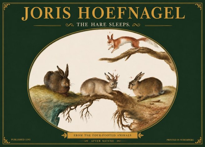 Joris Hoefnagel Lepvs Dormit No4 - Poster