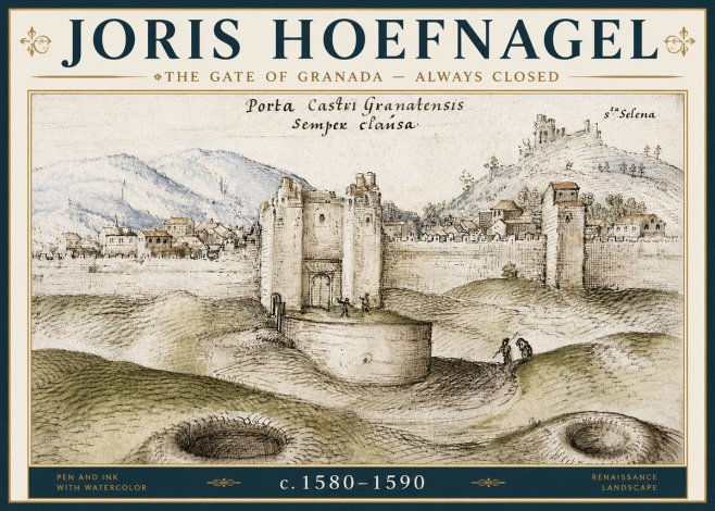 Joris Hoefnagel The Gate of Granada - Always Closed No6 - Poster