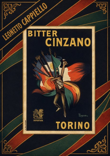 Leonetto Cappiello Bitter Cinzano Torino No3 - Poster