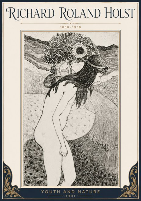 Richard Roland Holst Youth and Nature No4 - Poster