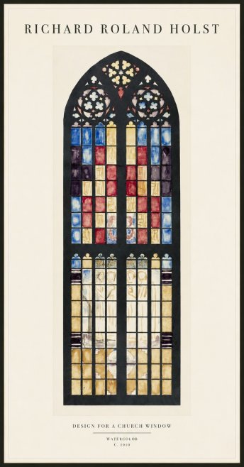Richard Roland Holst Design for a Church Window No1 - Poster
