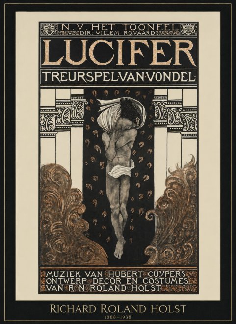 Richard Roland Holst Lucifer Treurspel Van Vondel No1 - Poster