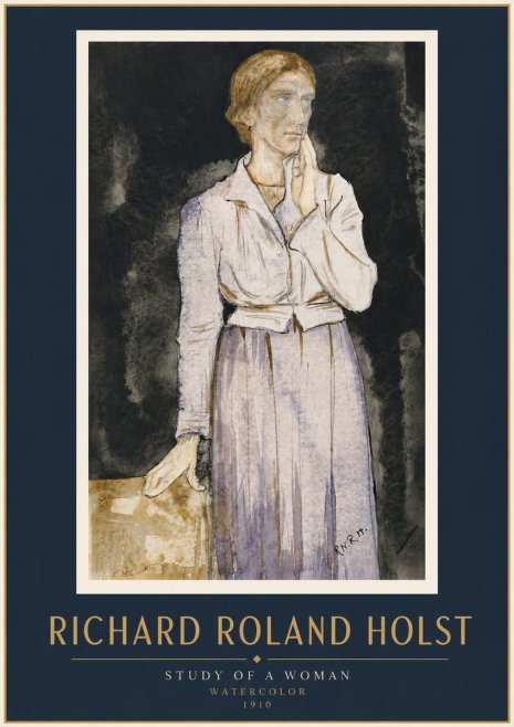 Richard Roland Holst Study of a Woman No5 - Poster