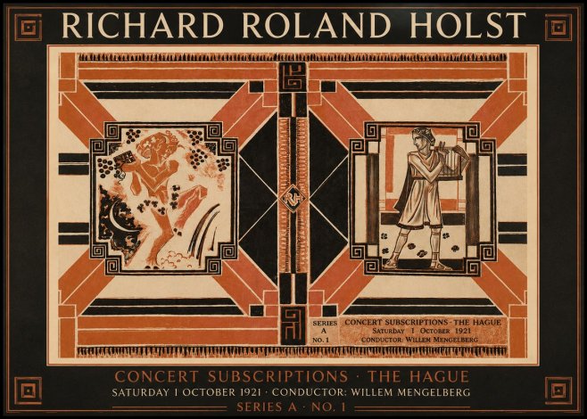 Richard Roland Holst Concert Subscriptions - the Hague No2 - Poster