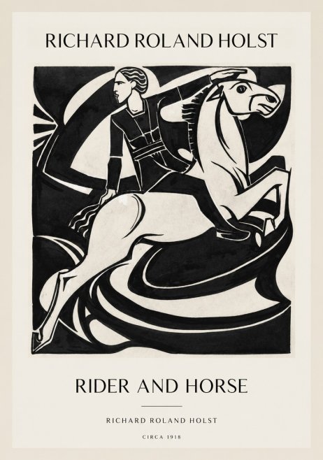 Richard Roland Holst Rider and Horse No1 - Poster