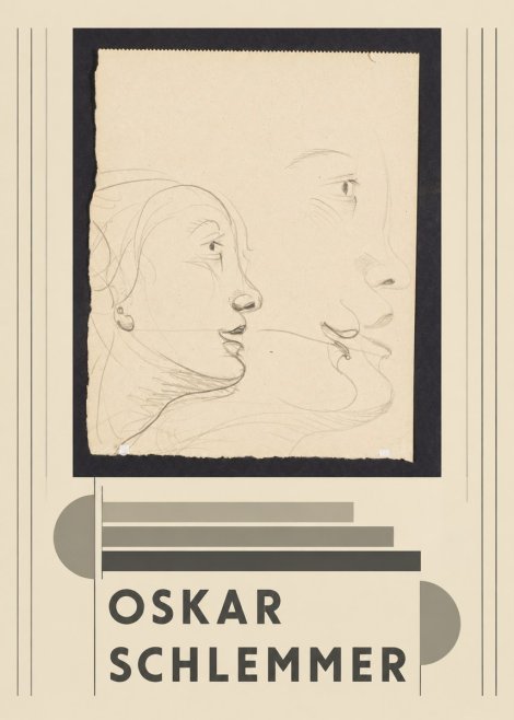 Oskar Schlemmer Profile Studies No3 - Poster