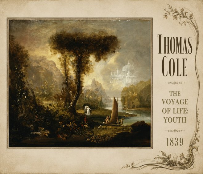 Thomas Cole The Voyage of Life: Youth II No2 - Poster