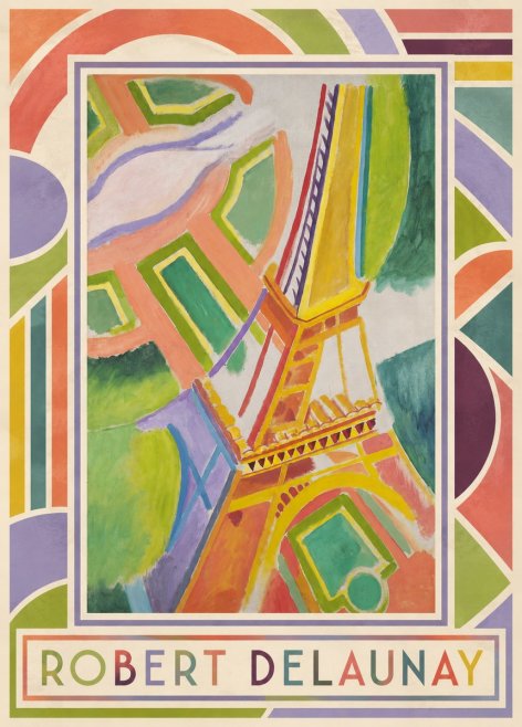 Robert Delaunay Tour Eiffel No1 - Poster