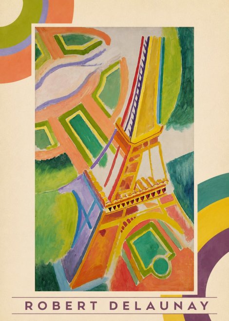 Robert Delaunay Tour Eiffel No3 - Poster