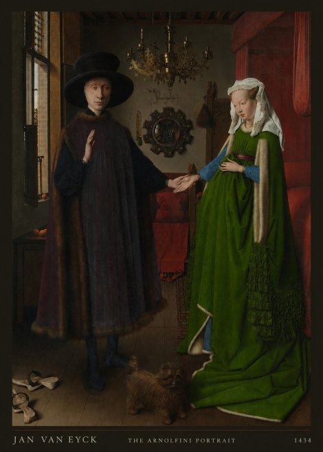 Jan van Eyck The Arnolfini Portrait III No6 - Poster