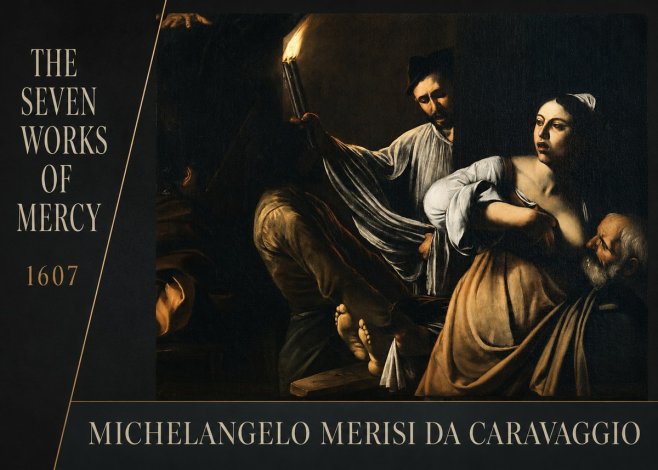 Michelangelo Merisi da Caravaggio The Seven Works of Mercy III No3 - Poster