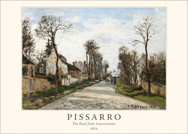 Pissarro The Road from Louveciennes I No1 - Poster