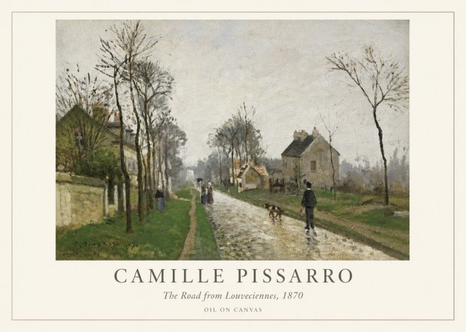 Pissarro The Road from Louveciennes, 1870 No1 - Poster