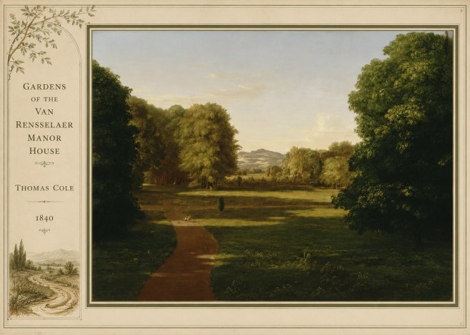 Thomas Cole Gardens of the Van Rensselaer Manor House No2 - Poster