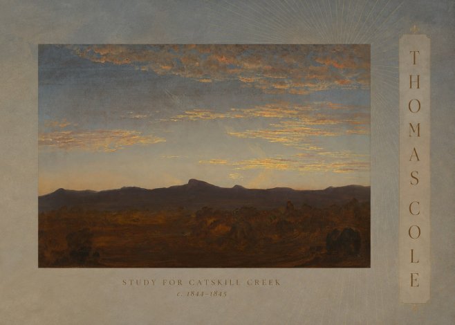Thomas Cole Study for Catskill Creek I No3 - Poster