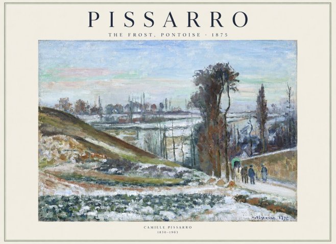 Pissarro The Frost, Pontoise No1 - Poster
