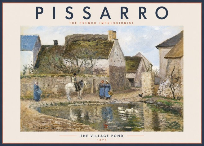 Pissarro The Village Pond No2 - Poster