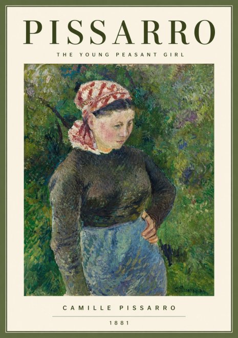 Pissarro The Young Peasant Girl No2 - Poster