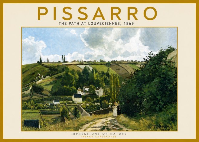 Pissarro The Path at Louveciennes, 1869 No5 - Poster