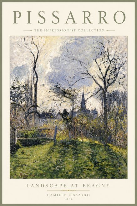Pissarro Landscape at Eragny No6 - Poster