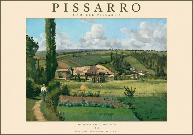 Pissarro The Hermitage, Pontoise No1 - Poster