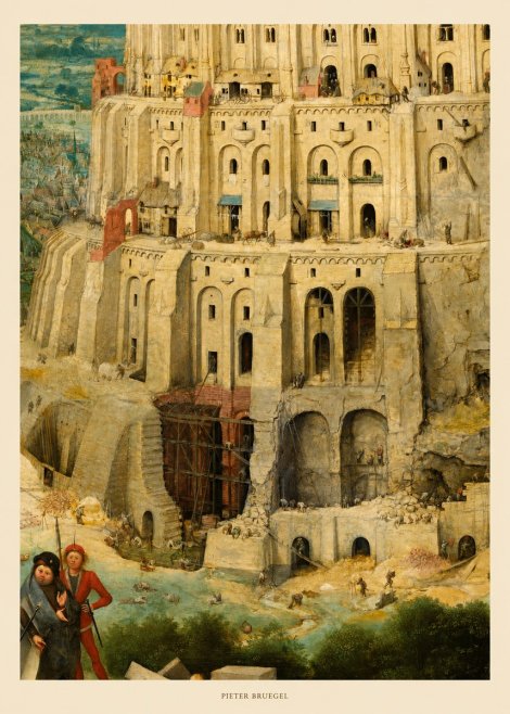 Pieter Bruegel The Tower of Babel IV No5 - Poster