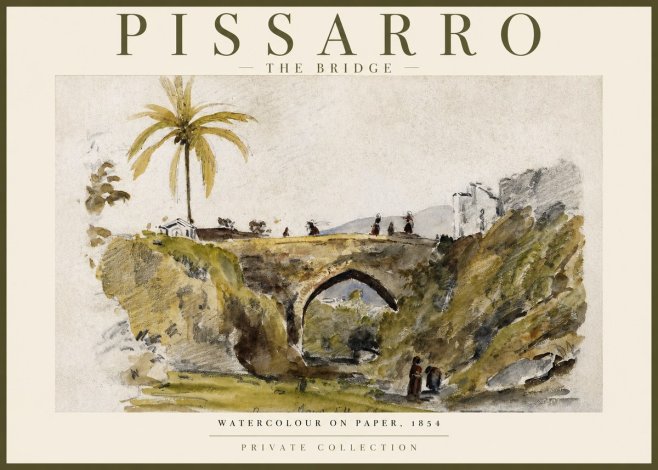 Pissarro The Bridge No2 - Poster