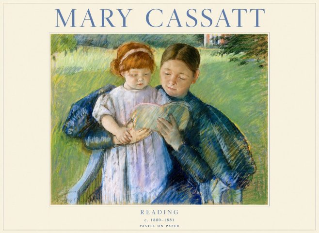 Mary Cassatt Reading No1 - Poster
