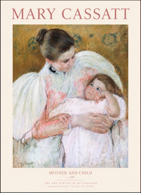 Mary Cassatt Mother and Child VI No1 - Poster