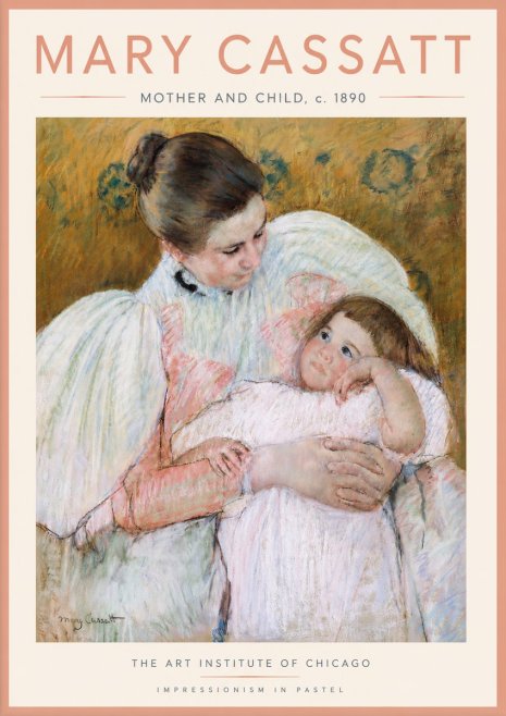 Mary Cassatt Mother and Child VI No4 - Poster