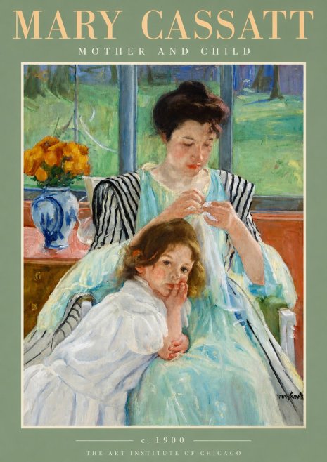 Mary Cassatt Mother and Child VII No3 - Poster