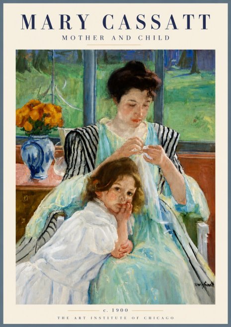 Mary Cassatt Mother and Child VII No6 - Poster