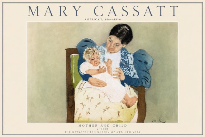 Mary Cassatt Mother and Child VIII No3 - Poster