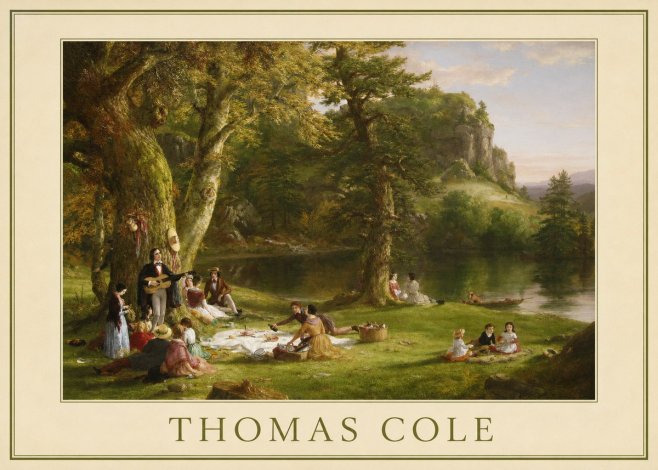 Thomas Cole The Picnic No6 - Poster