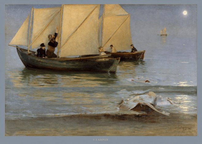 P.S. Krøyer A Ray Washed Ashore No5 - Poster