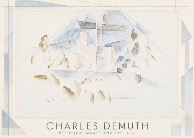 Charles Demuth Bermuda, Masts and Foliage No1 - Poster