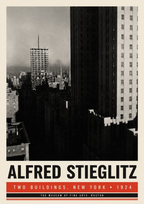 Alfred Stieglitz Two Buildings, New York No6 - Poster