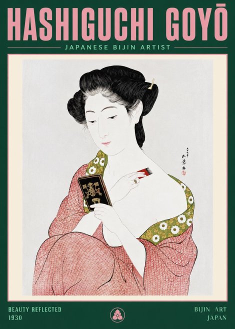 Hashiguchi Goyō Beauty Reflected No3 - Poster