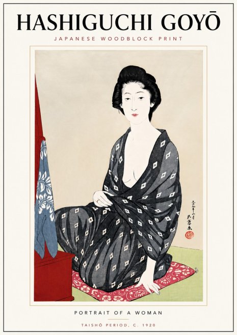 Hashiguchi Goyō Portrait of a Woman No6 - Poster