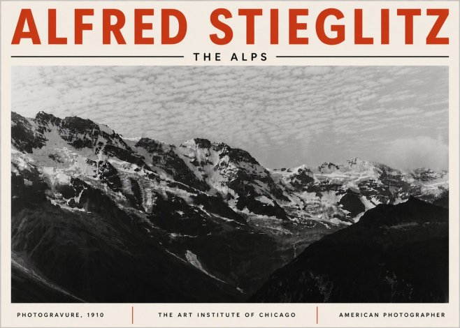 Alfred Stieglitz The Alps No6 - Poster