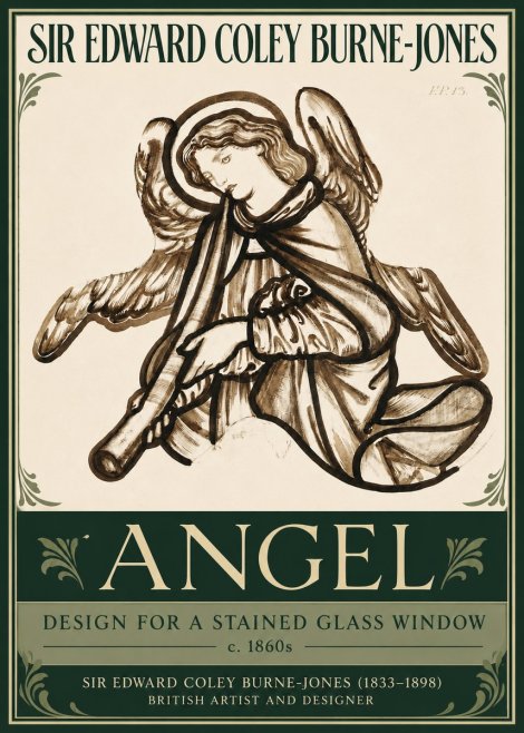 Edward Burne-Jones Angel No3 - Poster