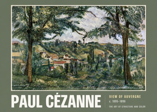Paul Cézanne View of Auvergne No2 - Poster