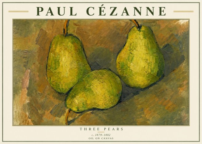 Paul Cézanne Three Pears No3 - Poster