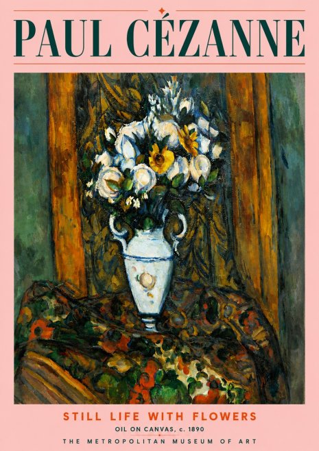 Paul Cézanne Still Life with Flowers No4 - Poster