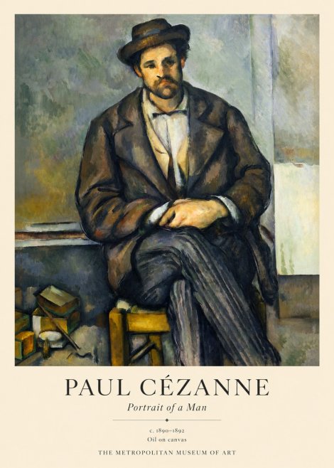 Paul Cézanne Portrait of a Man III No1 - Poster